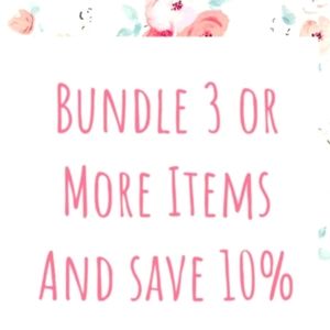 10% off For Bundles of 3+ items ❤️